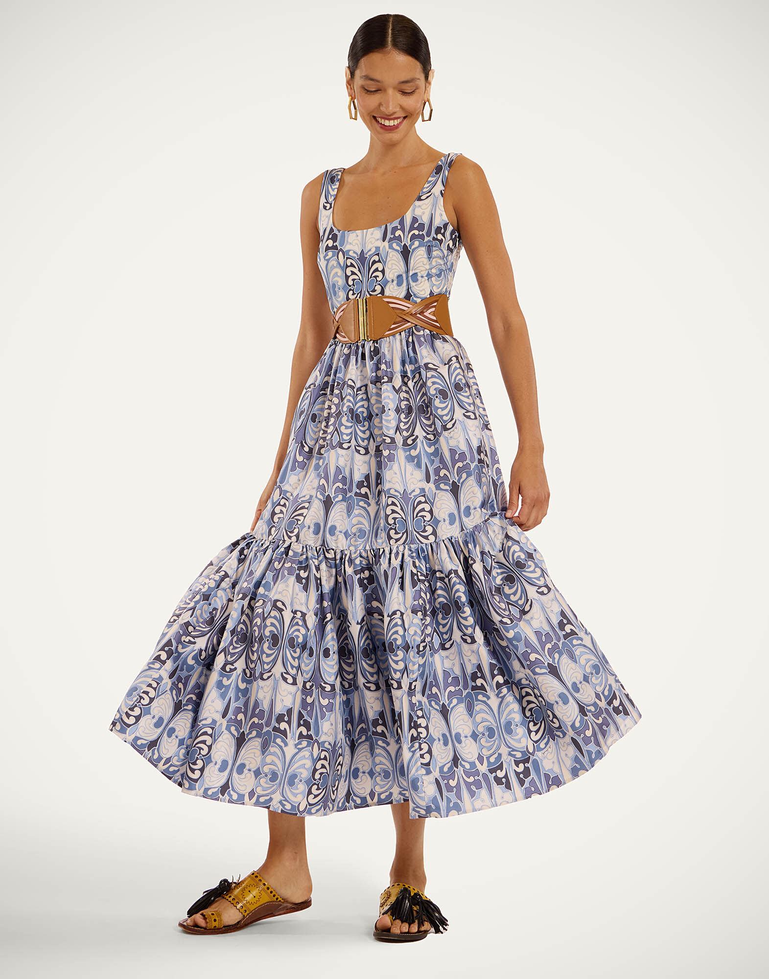 Capri Dress La DoubleJ: Cocoon Blue Capri Dress La DoubleJ: Cocoon Blue DRE0479SIL001
