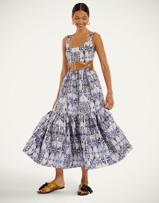Capri Dress La DoubleJ: Cocoon Blue Capri Dress La DoubleJ: Cocoon Blue DRE0479SIL001
