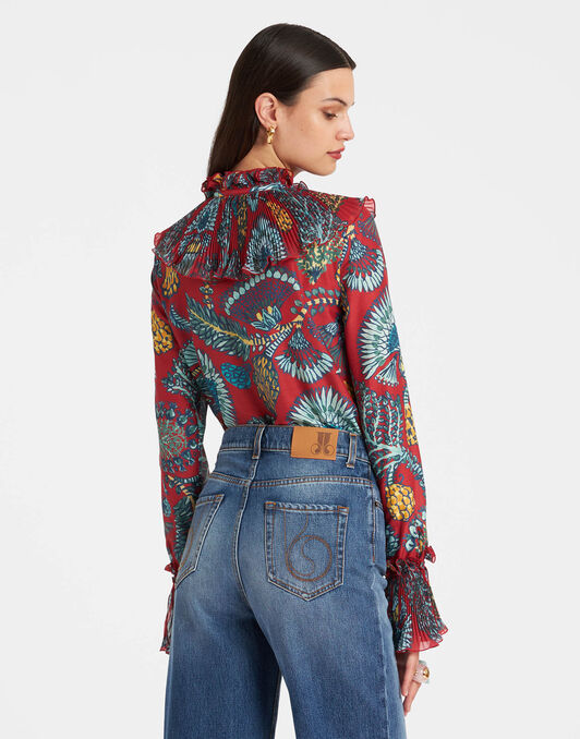 Nefertiti Shirt La DoubleJ: Sicomore Red Nefertiti Shirt La DoubleJ: Sicomore Red SHI0081SIL010