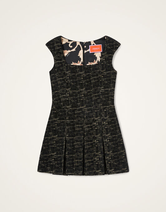 Pixie Dress La DoubleJ: Bicolor Black DRE1146WOL040