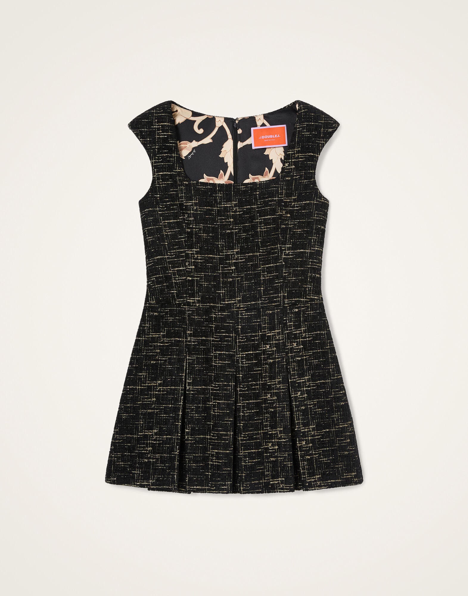 Pixie Dress La DoubleJ: Bicolor Black DRE1146WOL040