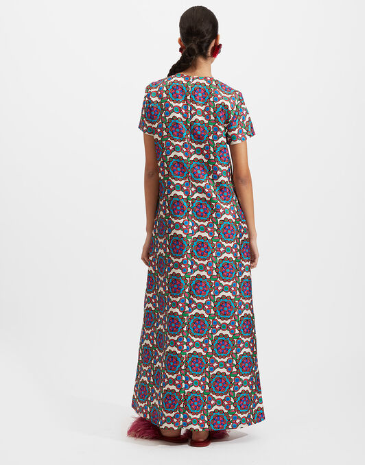 Swing Dress La DoubleJ: Kaleidoscope Swing Dress La DoubleJ: Kaleidoscope DRE0001SIL001