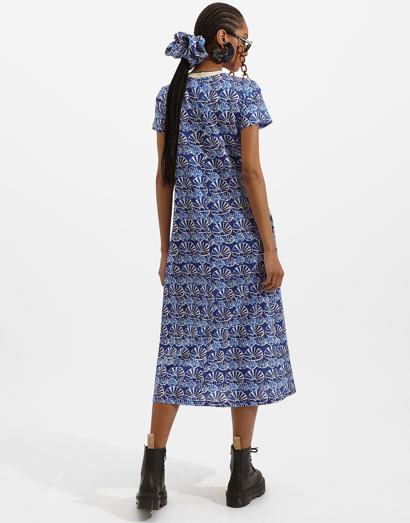 Sporty Swing Dress La DoubleJ: Conchiglie Sporty Swing Dress La DoubleJ: Conchiglie DRE0247JER002