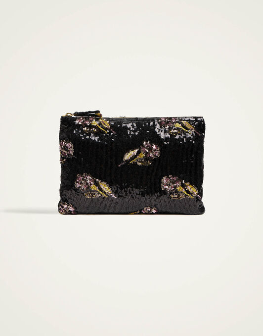 Ruffle Pochette La DoubleJ: Mayfair Black BAG0071PAI007