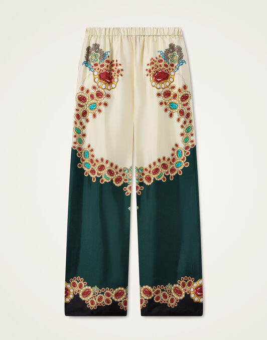 Club Pants La DoubleJ: Gems Placée Dark Green TRO0210SIL001