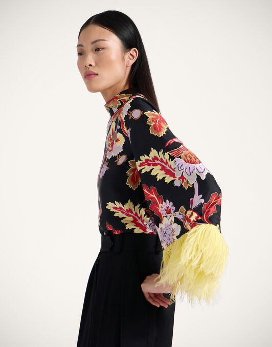 Make An Exit Top La DoubleJ: Lark Black TOP0104SIL001