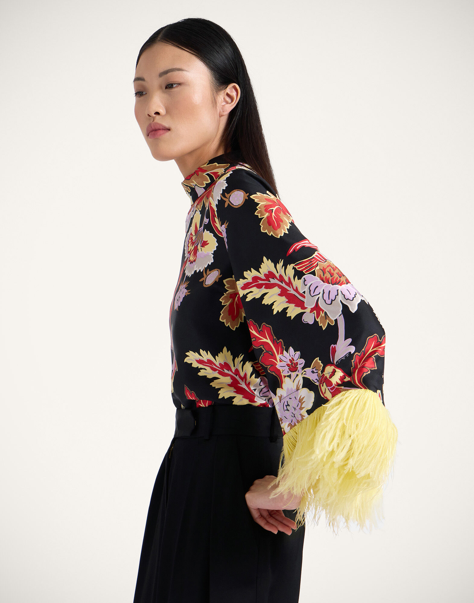 Make An Exit Top La DoubleJ: Lark Black TOP0104SIL001