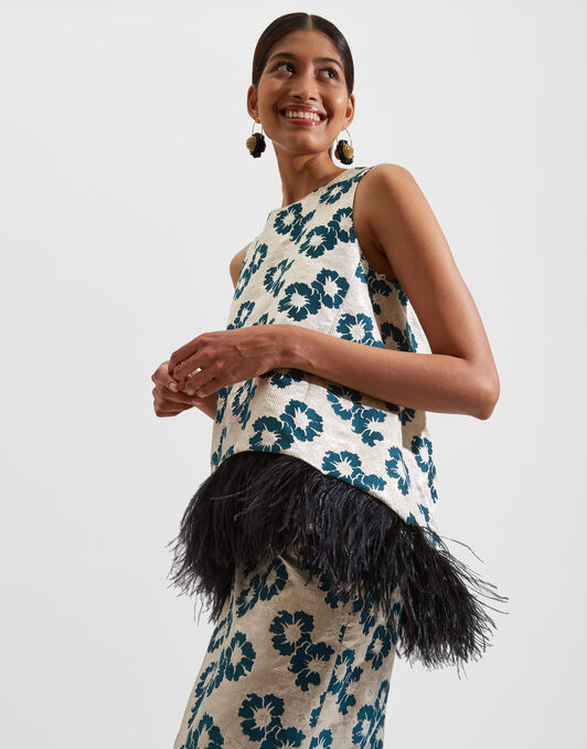 La Scala Top (With Feathers) La DoubleJ: Pansy Party Jacquard La Scala Top (With Feathers) La DoubleJ: Pansy Party Jacquard TOP0013JCQ060