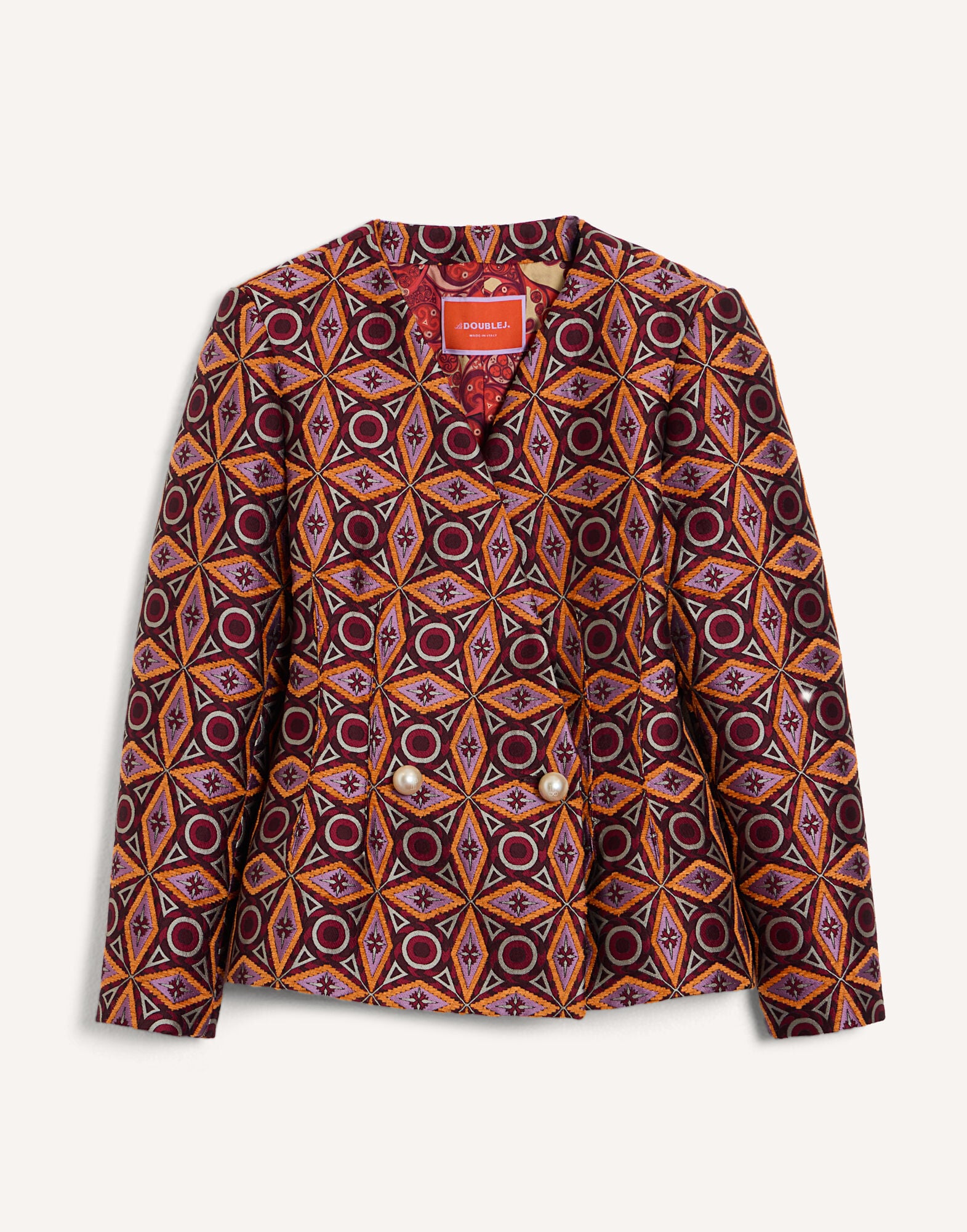 La Milanese Jacket La DoubleJ: Diamond Blue Petrol La Milanese Jacket La DoubleJ: Diamond Blue Petrol JAC0202JCQ142