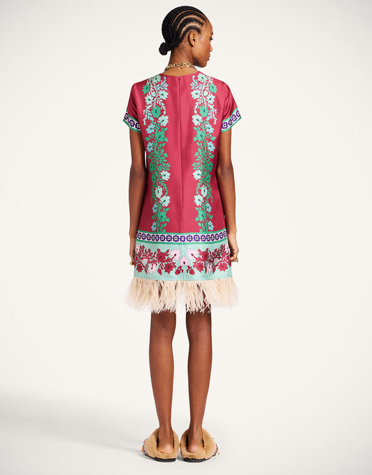 Mini Swing Dress La DoubleJ: Regalia Placée Red Mini Swing Dress La DoubleJ: Regalia Placée Red DRE0963SIL006
