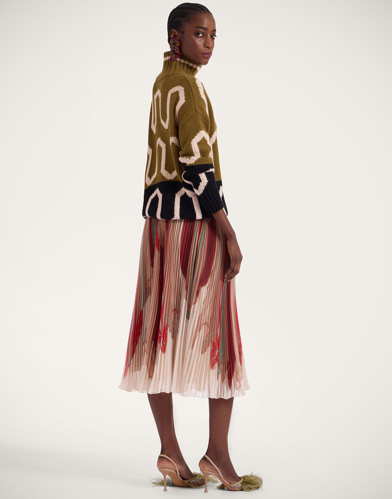 Supremes Skirt La DoubleJ: Twist Placée Multicolor Supremes Skirt La DoubleJ: Twist Placée Multicolor SKI0074CHF004