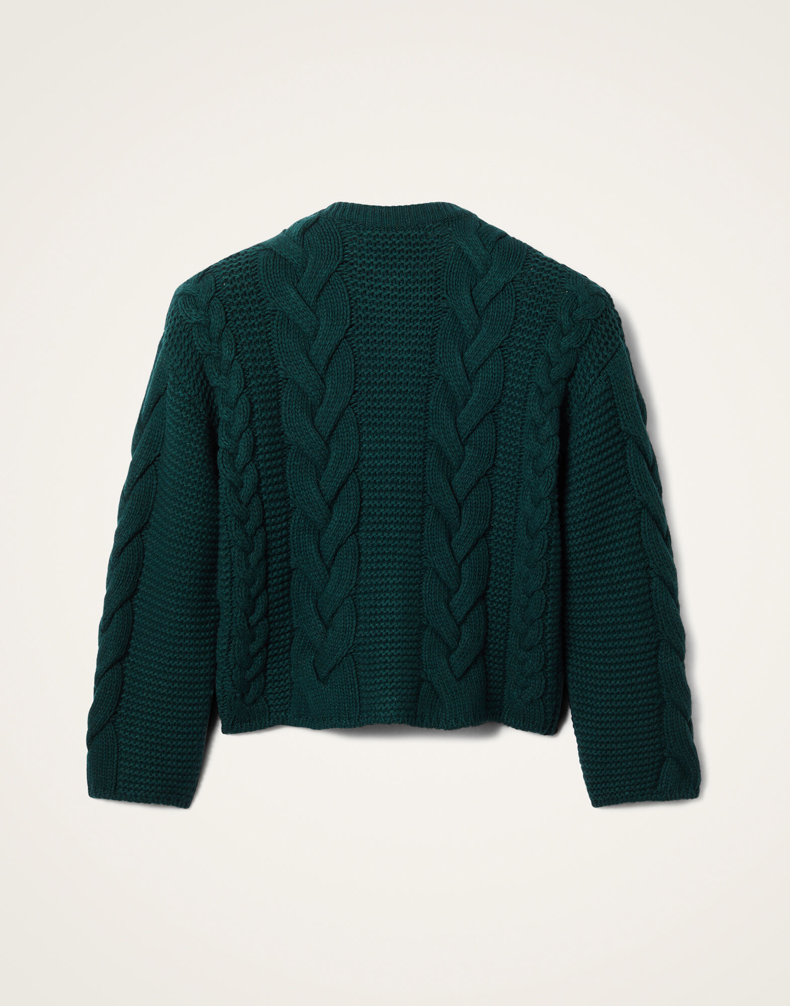 Portrait Cardigan La DoubleJ: Solid Green Portrait Cardigan La DoubleJ: Solid Green PUL0211KNI120