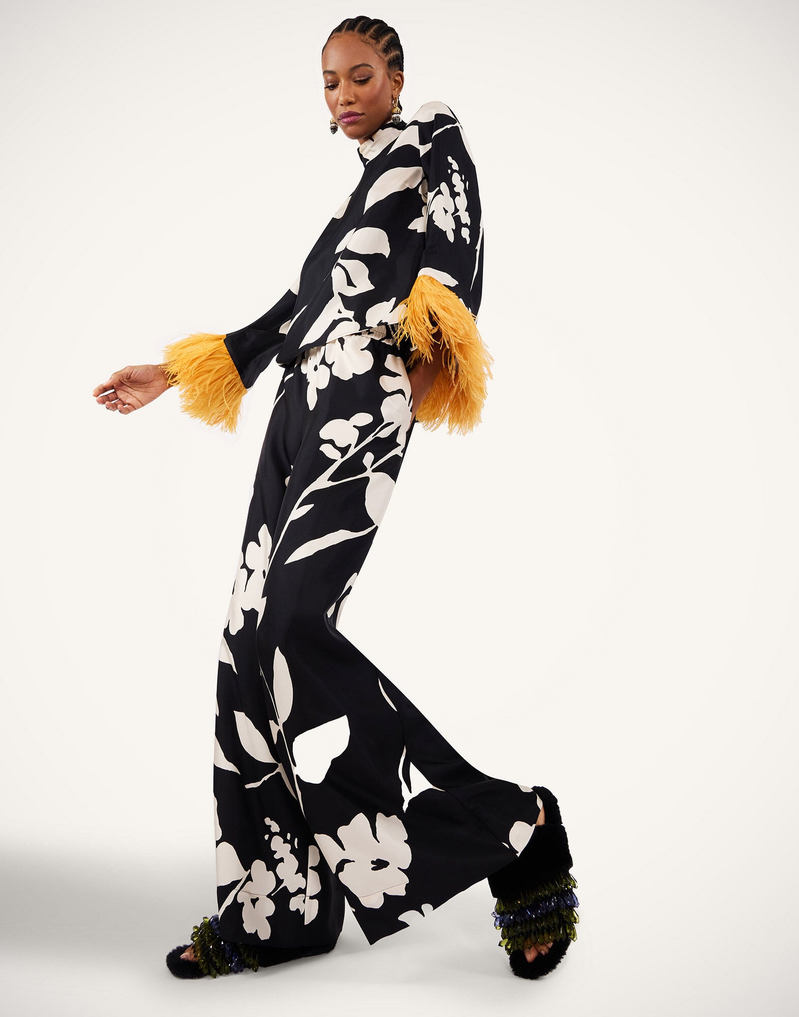 Palazzo Pants La DoubleJ: Winter Jasmine Palazzo Pants La DoubleJ: Winter Jasmine TRO0003SIL001