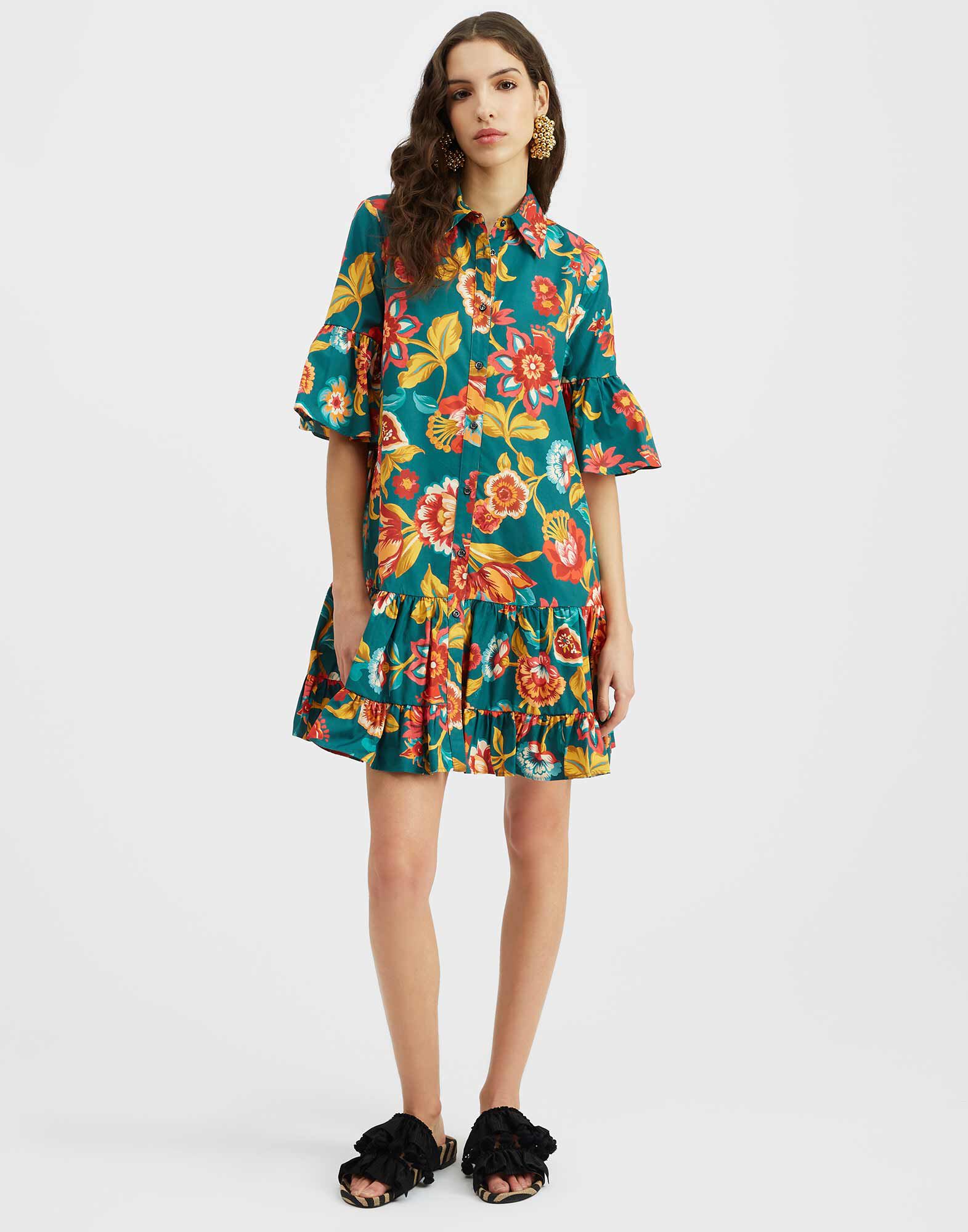 Choux Dress La DoubleJ: Hottie Emerald DRE0754COT043