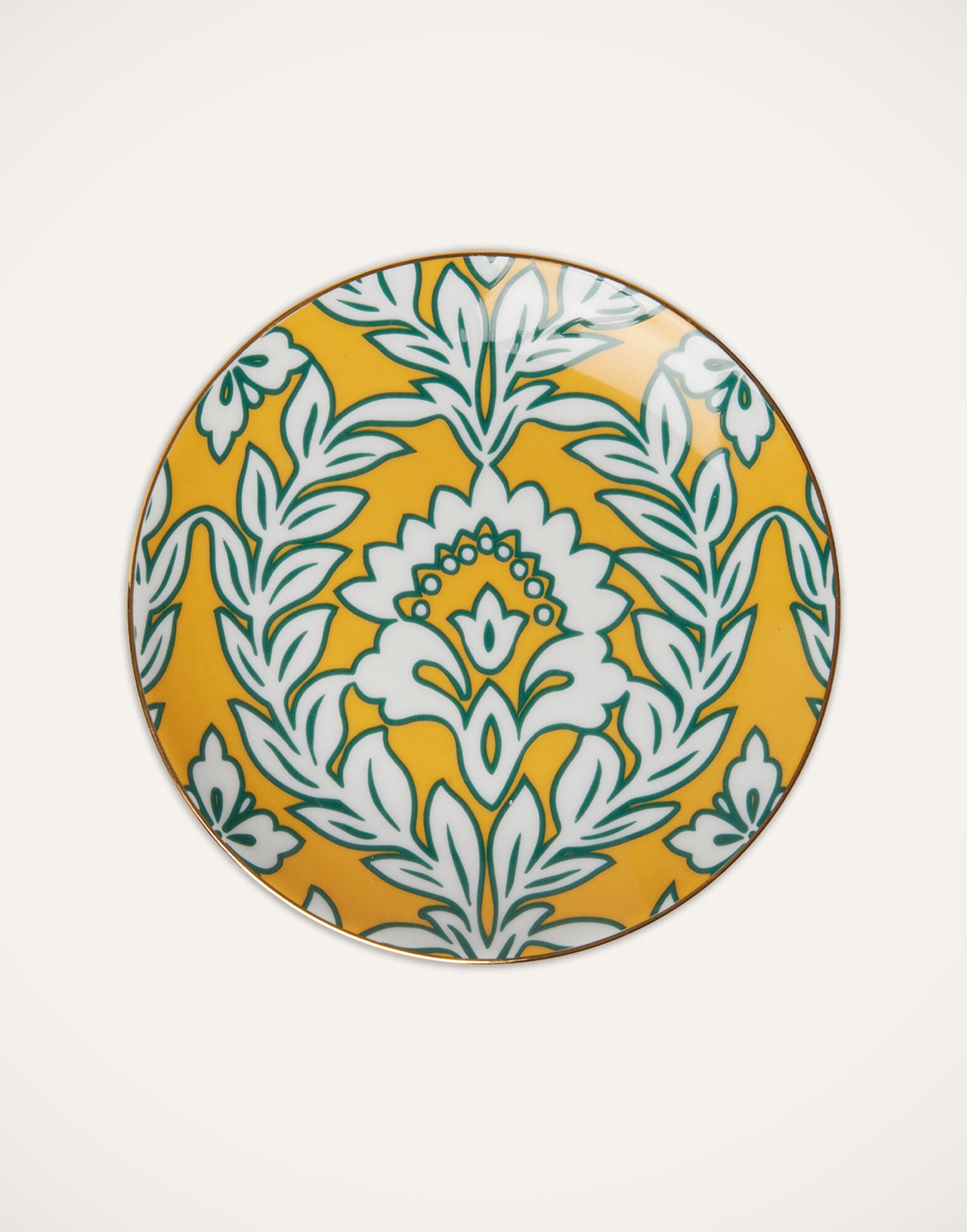 Side Plates Set Of 2 La DoubleJ: Yellow - Violet Garland Side Plates Set Of 2 La DoubleJ: Yellow - Violet Garland SID0002CER001
