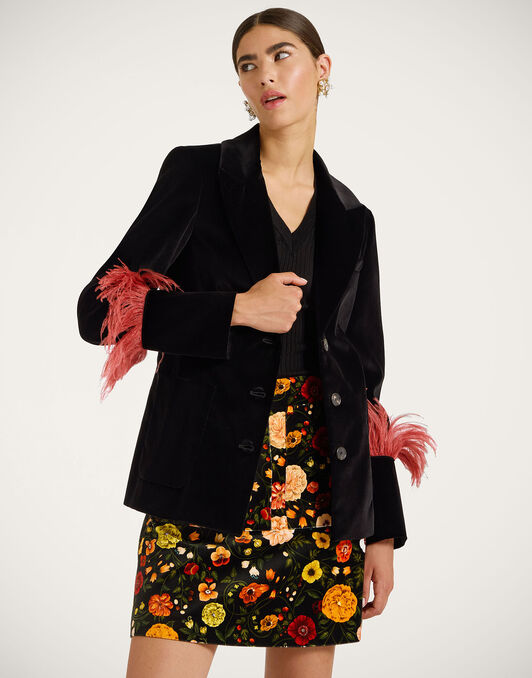 Keaton Jacket La DoubleJ: Solid Black JAC0073VEL011