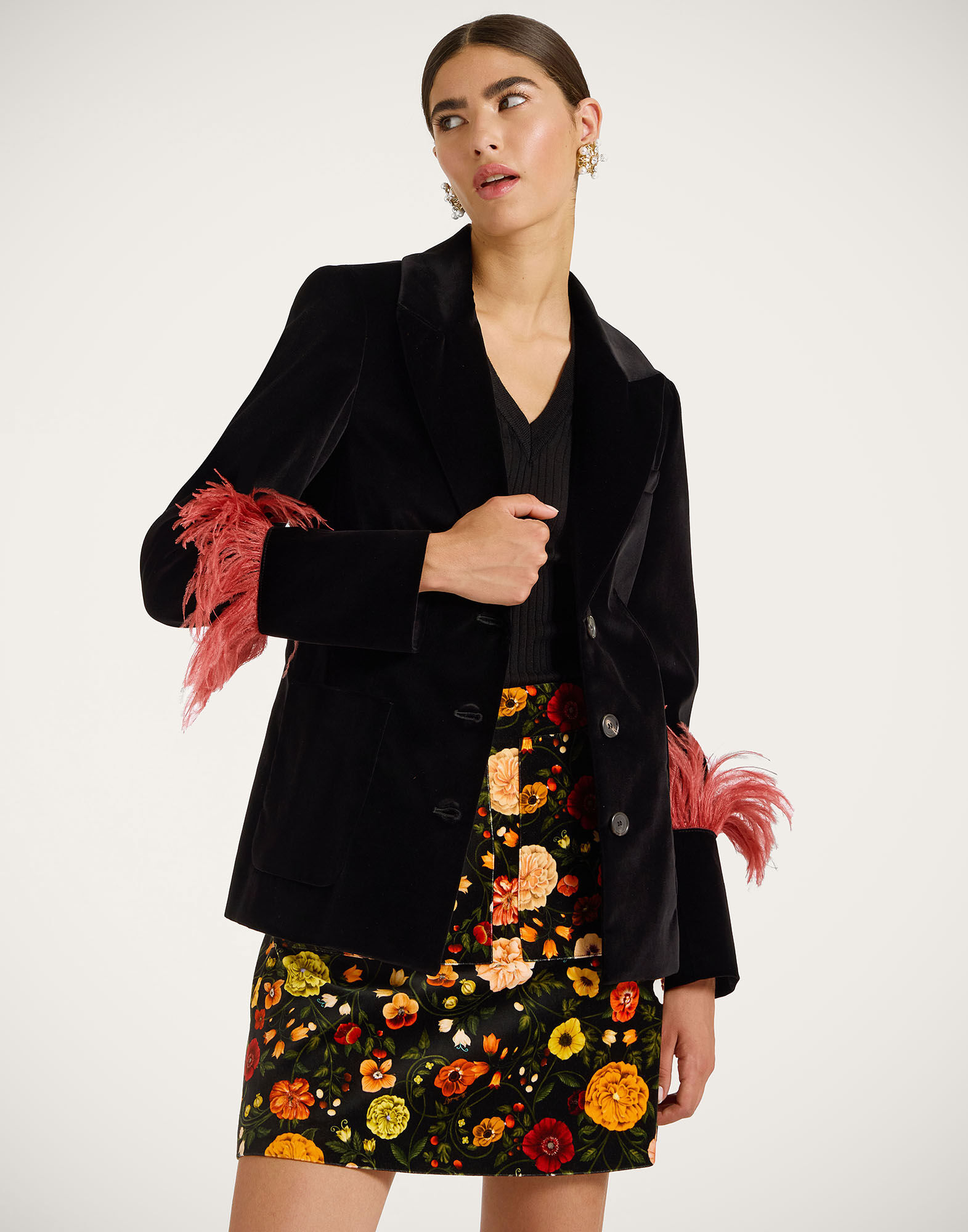 Keaton Jacket La DoubleJ: Solid Black JAC0073VEL011