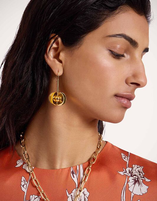 Aura Earrings La DoubleJ: 24k Gold Plate Aura Earrings La DoubleJ: 24k Gold Plate EAR0050BRA003