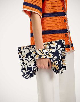 Hand Pochette La DoubleJ: Selva Blue BAG0059COT005