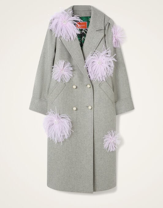 Victoria Coat La DoubleJ: Solid Grey Victoria Coat La DoubleJ: Solid Grey JAC0206WOL039