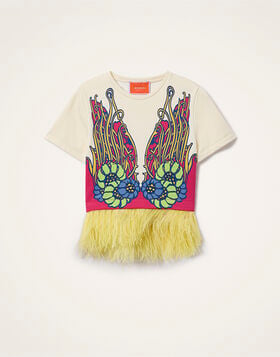 La Scala Tee La DoubleJ: Lemuria Placée Pink TSH0038JER040