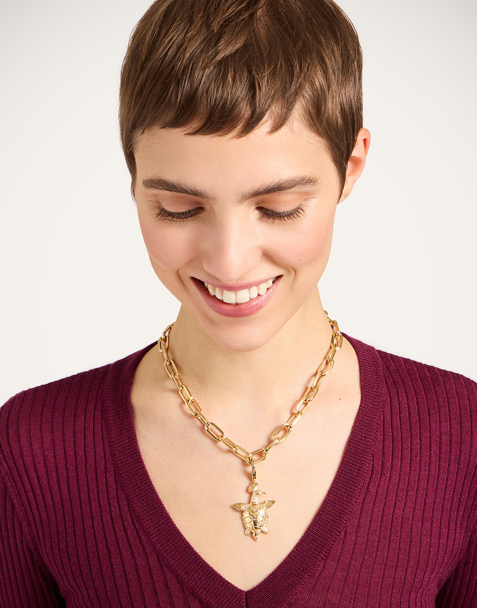 Turtlair Charm La DoubleJ: 24k Gold Plate Turtlair Charm La DoubleJ: 24k Gold Plate CHM0028BRA003
