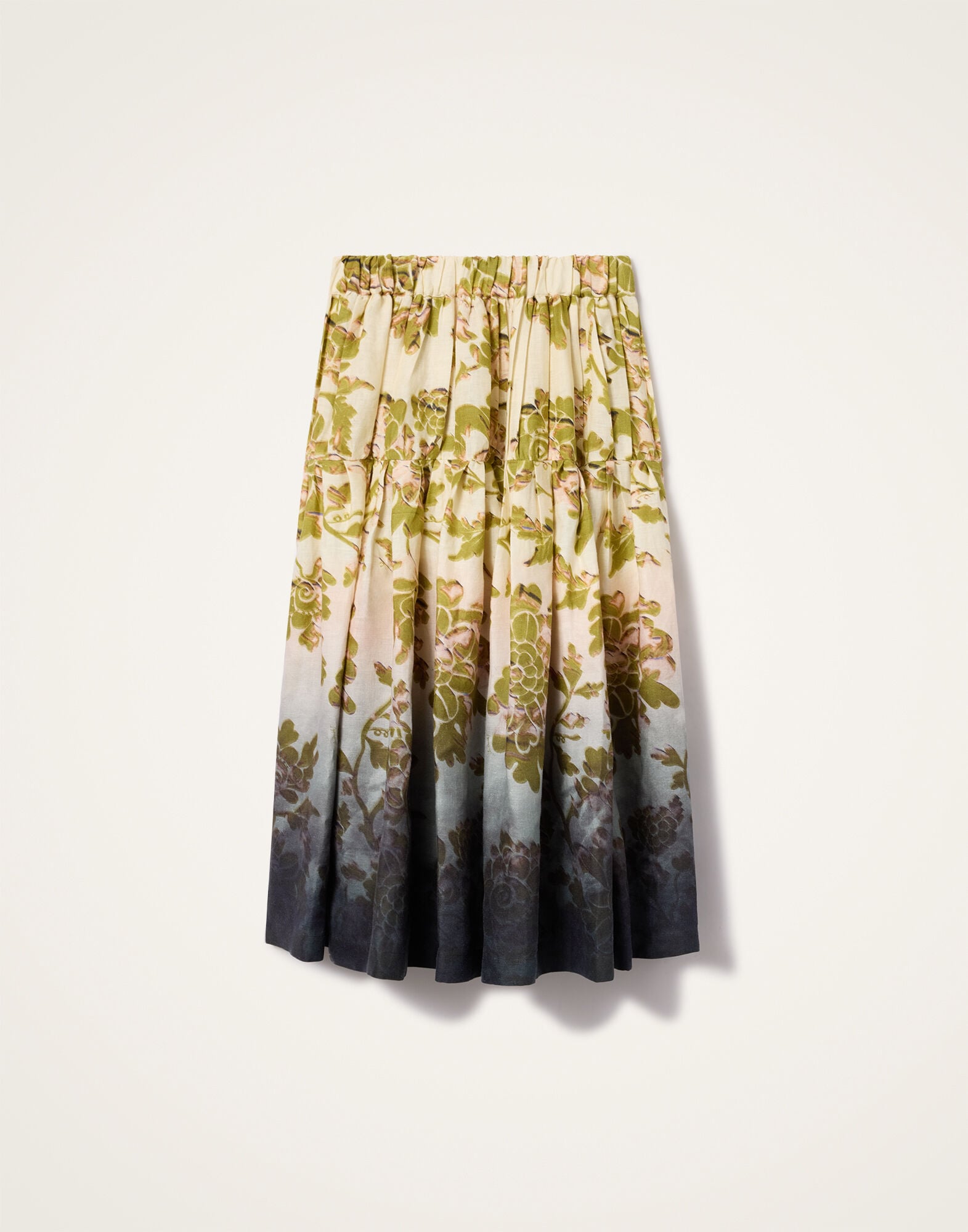 Gala Skirt La DoubleJ: Oasis Ombré Placée Green & Black Gala Skirt La DoubleJ: Oasis Ombré Placée Green & Black SKI0202LIN014