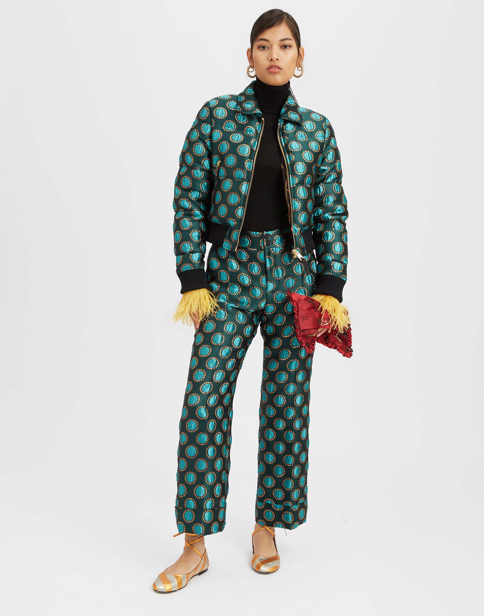 La Comasca Puffer Bomber La DoubleJ: Winter Sun Emerald La Comasca Puffer Bomber La DoubleJ: Winter Sun Emerald DOW0013JCQ062