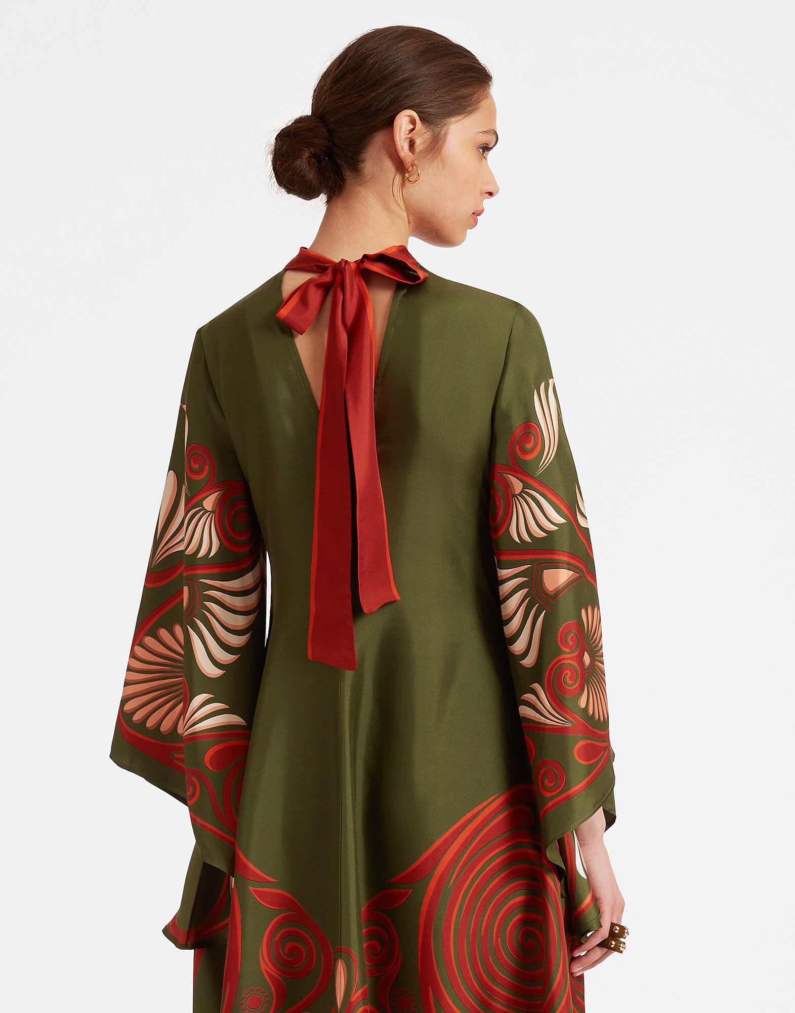 Magnifico Dress La DoubleJ: Kerylos Placée Dark Green Magnifico Dress La DoubleJ: Kerylos Placée Dark Green DRE0232SIL006