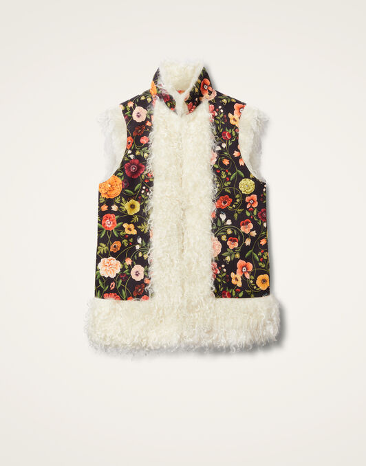 Sleeveless Folk Jacket La DoubleJ: Botticelli Black Sleeveless Folk Jacket La DoubleJ: Botticelli Black JAC0046JER034