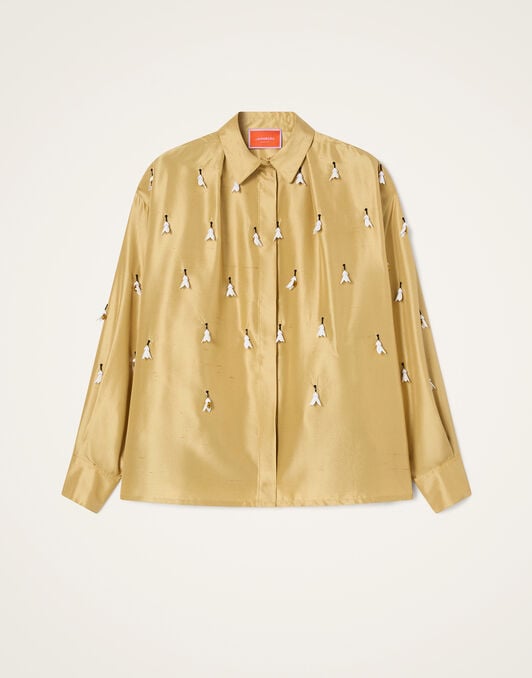 La Scala Shirt La DoubleJ: Solid Gold SHI0181SIL031