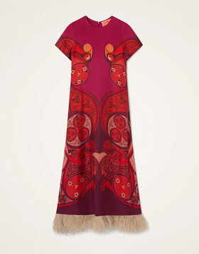 Swing Dress La DoubleJ: Alchemy Placée Dark Red DRE0864SIL026