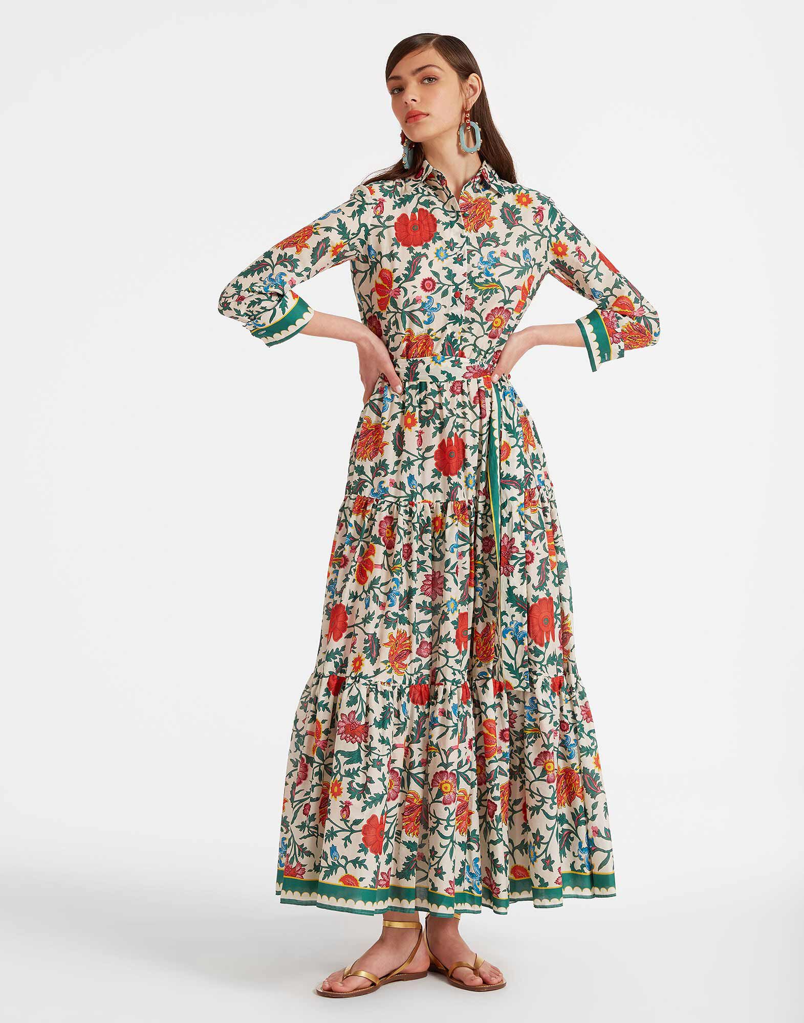 Bellini Dress La DoubleJ: Dragonflower Mini Multicolor Bellini Dress La DoubleJ: Dragonflower Mini Multicolor DRE0016COT003