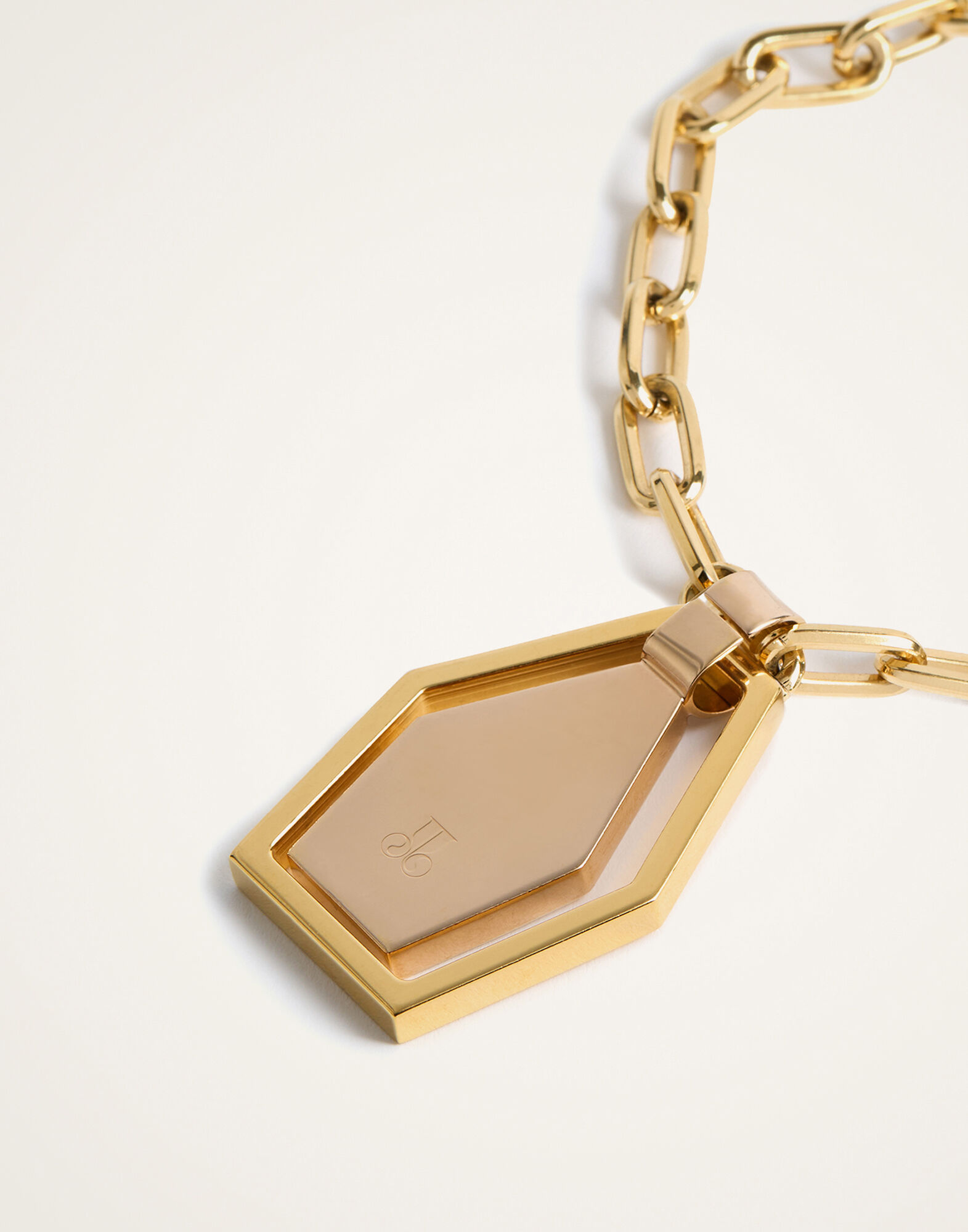 Swinging Portal Necklace La DoubleJ: 24k Gold Plate Swinging Portal Necklace La DoubleJ: 24k Gold Plate NEC0022BRA003
