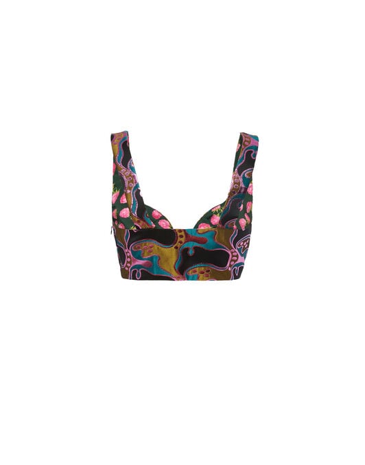 Baia Crop Top La DoubleJ: Spritz Blue Petrol Baia Crop Top La DoubleJ: Spritz Blue Petrol TOP0113JCQ062