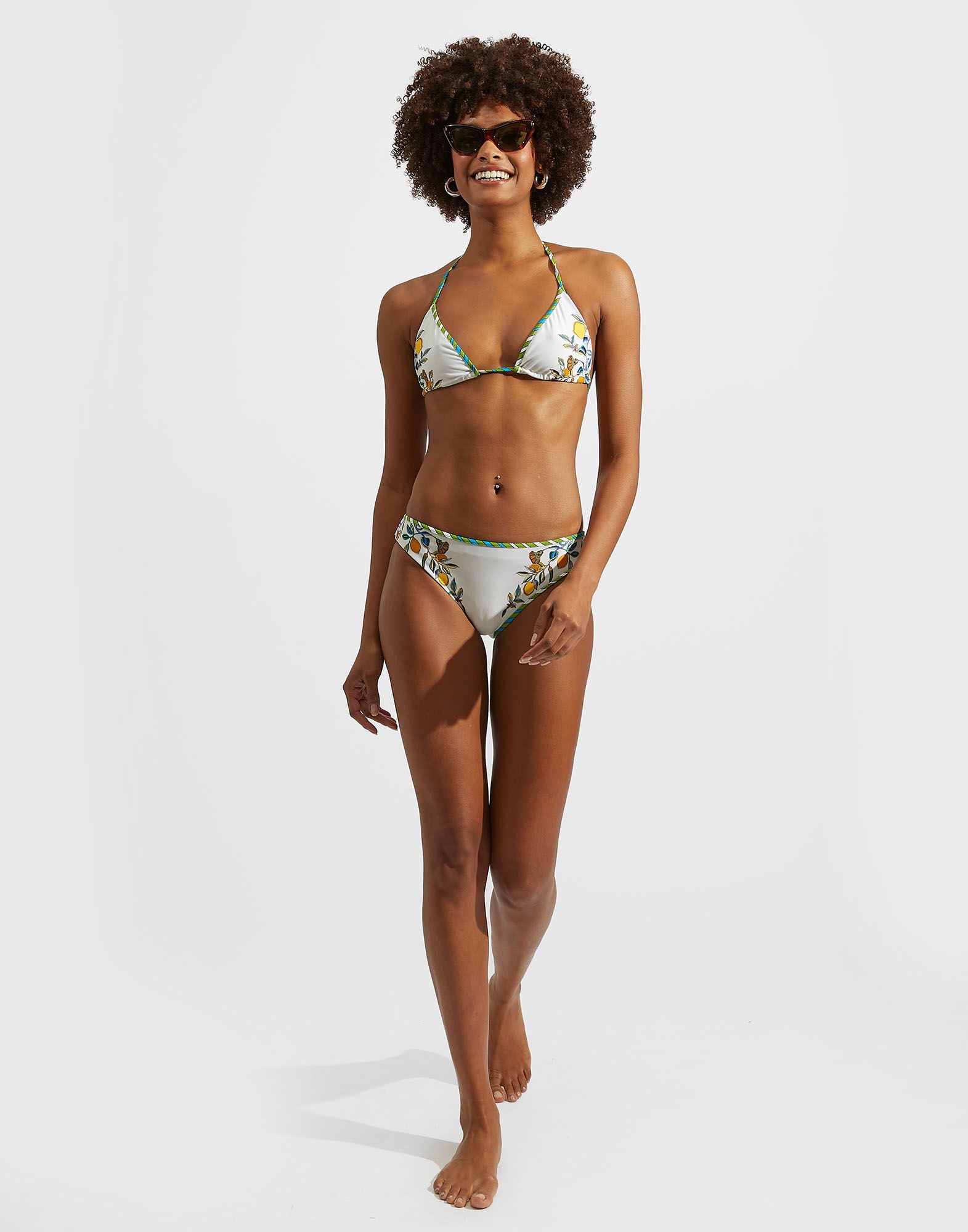 Bikini Top La DoubleJ: Borboni Placée Bianco Bikini Top La DoubleJ: Borboni Placée Bianco SWI0032LYC003