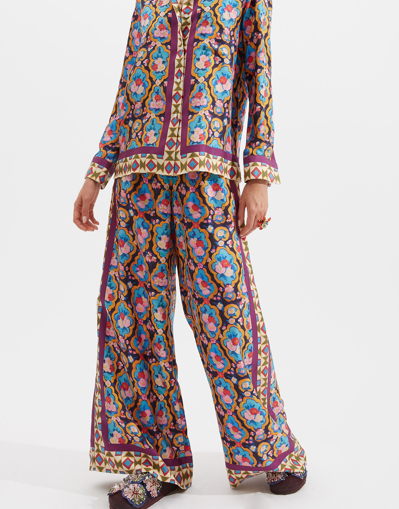 Palazzo Pants La DoubleJ: Matisse Placée TRO0026SIL006