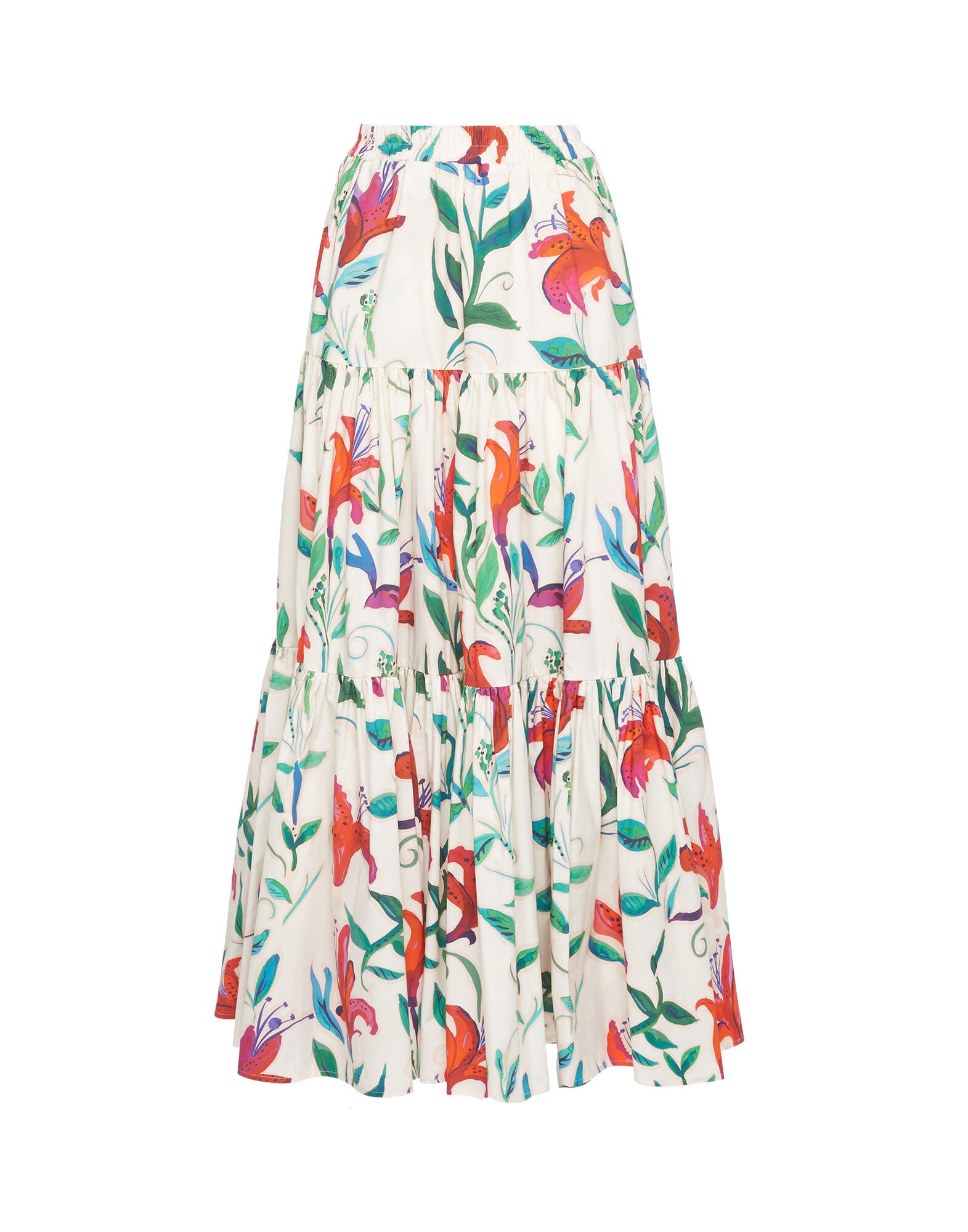 Big Skirt La DoubleJ: White Lily SKI0001COT001