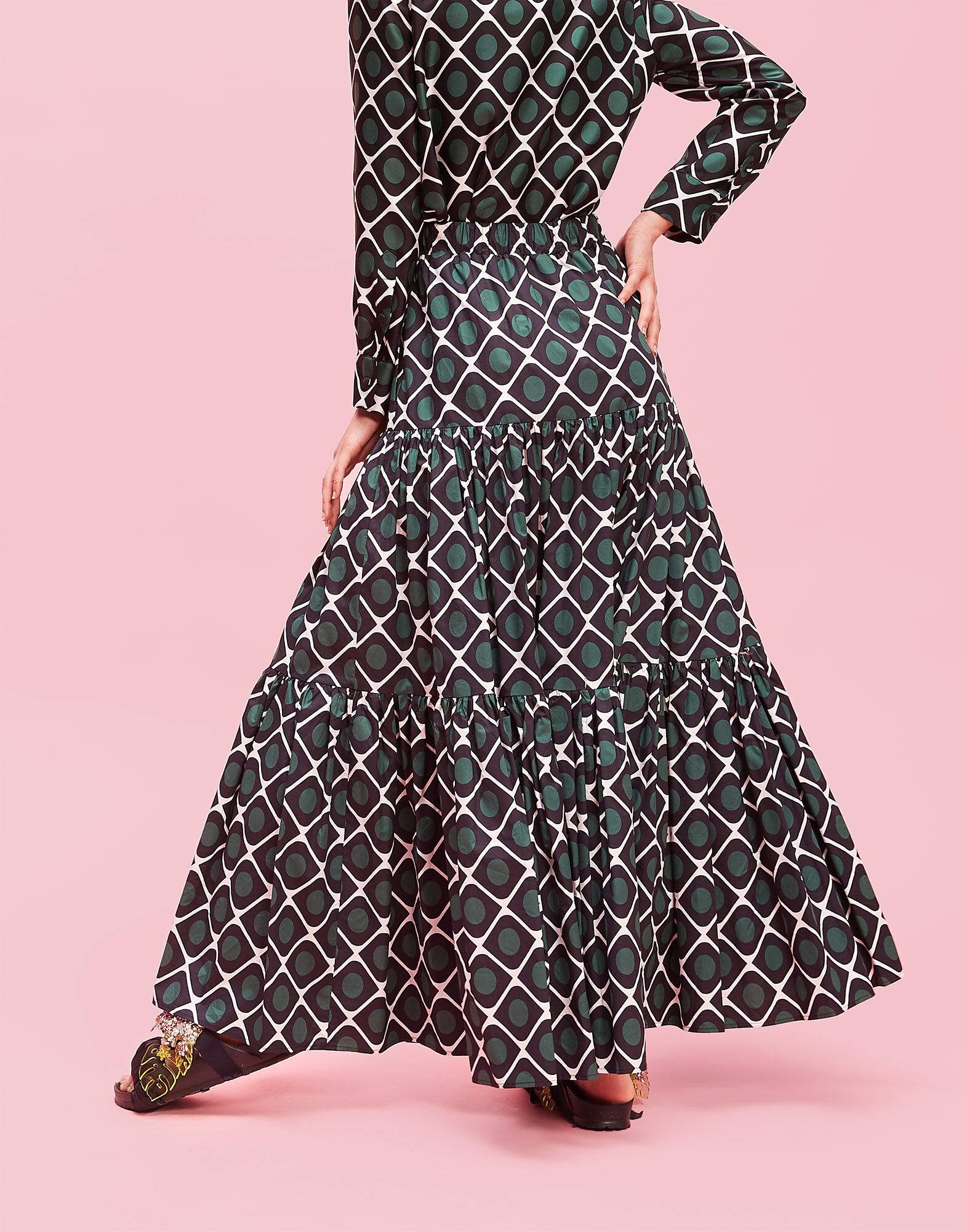 Big Skirt La DoubleJ: Olive Big Skirt LaDoubleJ: Olive SKI0001COT020