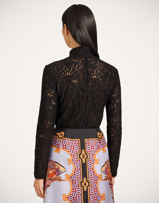 Lacey Turtleneck La DoubleJ: Solid Black Lacey Turtleneck La DoubleJ: Solid Black TOP0171LAC003