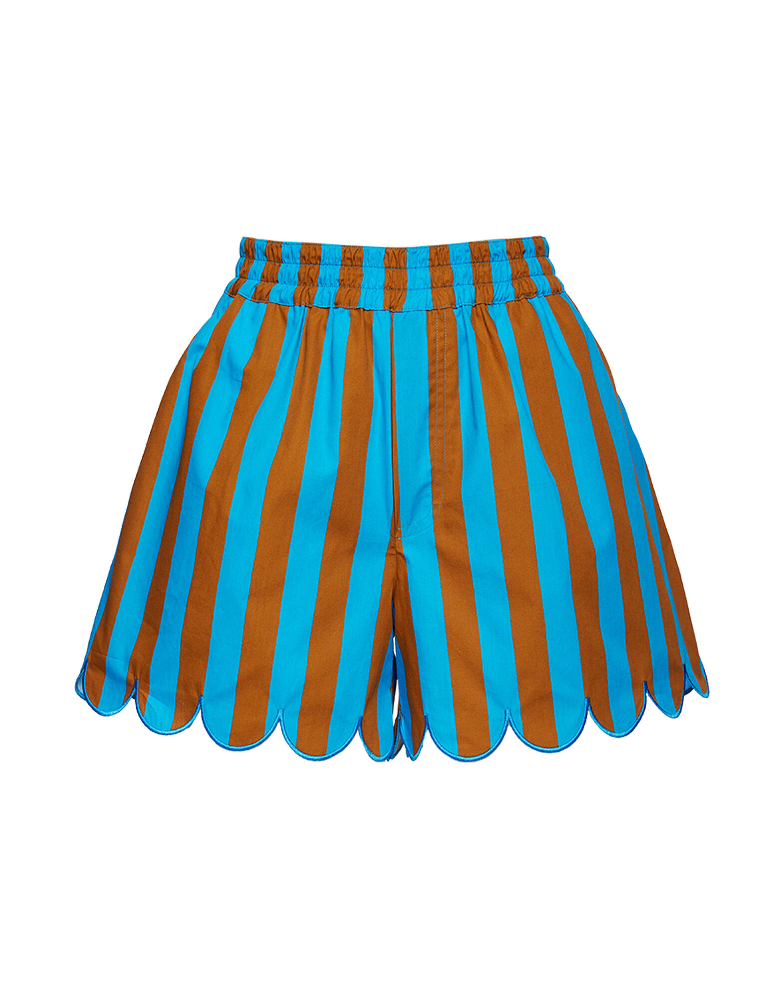 Pull-Up Shorts Embroidered La DoubleJ: Riviera Turchese TRO0083COT039