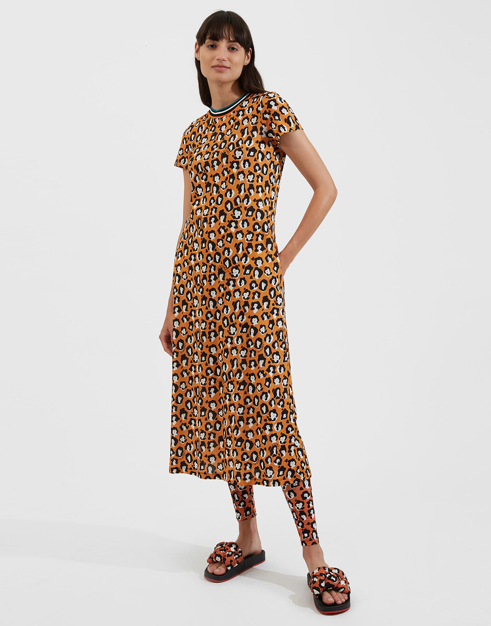 Sporty Swing Dress La DoubleJ: Lady Leopard DRE0247JER002