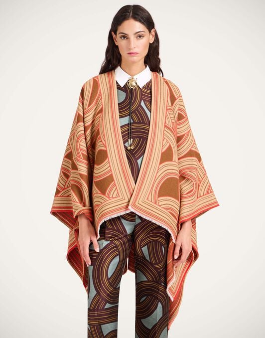 Soul Poncho La DoubleJ: Montecarlo Placée Camel SCA0059WOL025