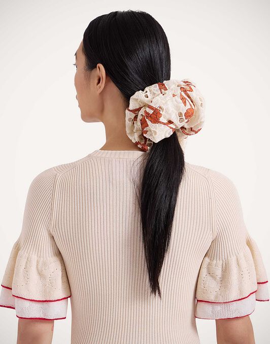 Giga Scrunchie La DoubleJ: Mini Iris Dark Orange SCR0003EMB031
