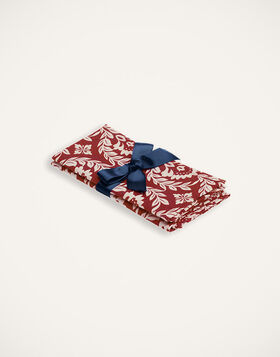 Large Napkins Set Of 2 La DoubleJ: Bordeaux Garland NAP0006LIN001