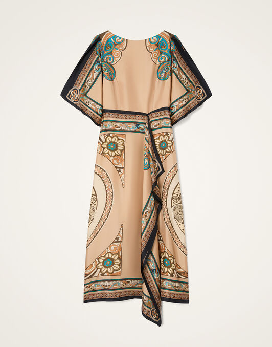 Foulard Dress La DoubleJ: Kells Placée Camel DRE1127SIL029