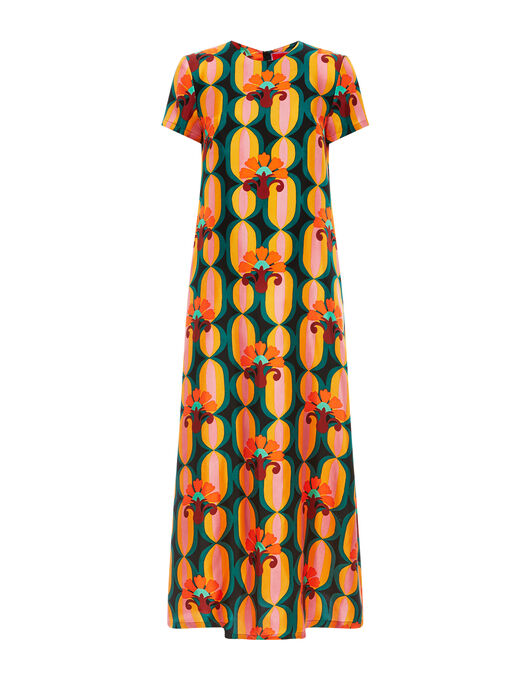 Swing Dress La DoubleJ: Arcturus Blue Petrol Swing Dress La DoubleJ: Arcturus Blue Petrol DRE0001SIL001