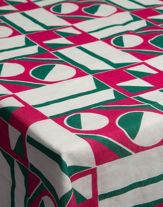 Large Tablecloth La DoubleJ: Geometrico Rosa Large Tablecloth La DoubleJ Housewives: Geometrico Rosa TBC0003LIN001