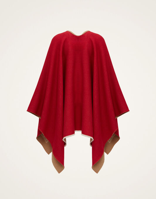 Poncho La DoubleJ: Mix Tiles Camel SCA0048WOL015