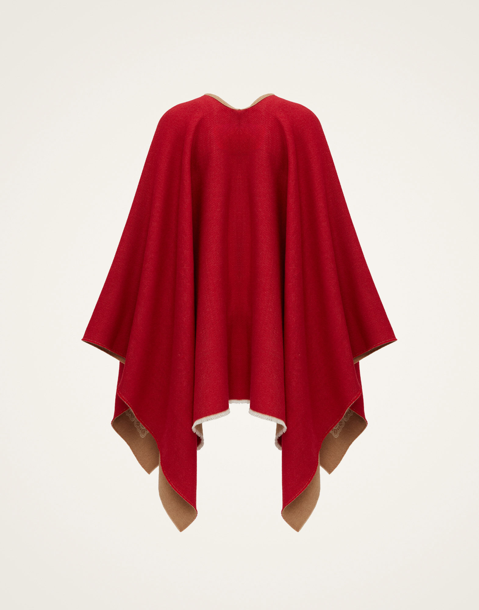 Poncho La DoubleJ: Mix Tiles Camel SCA0048WOL015